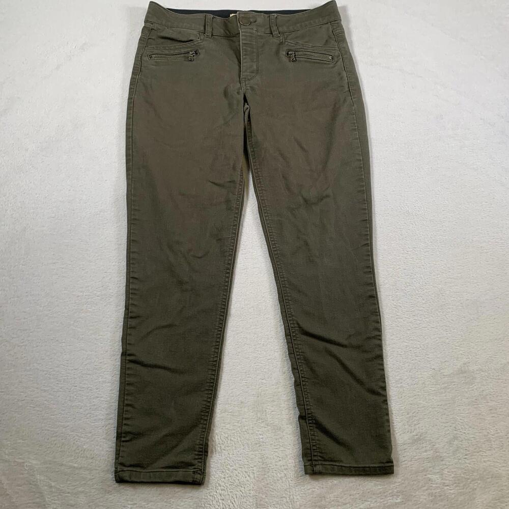 Democracy Jeans Women's 8 Brown 30x27 Ab Solution Blue Dark Stretch Denim‎ Pants